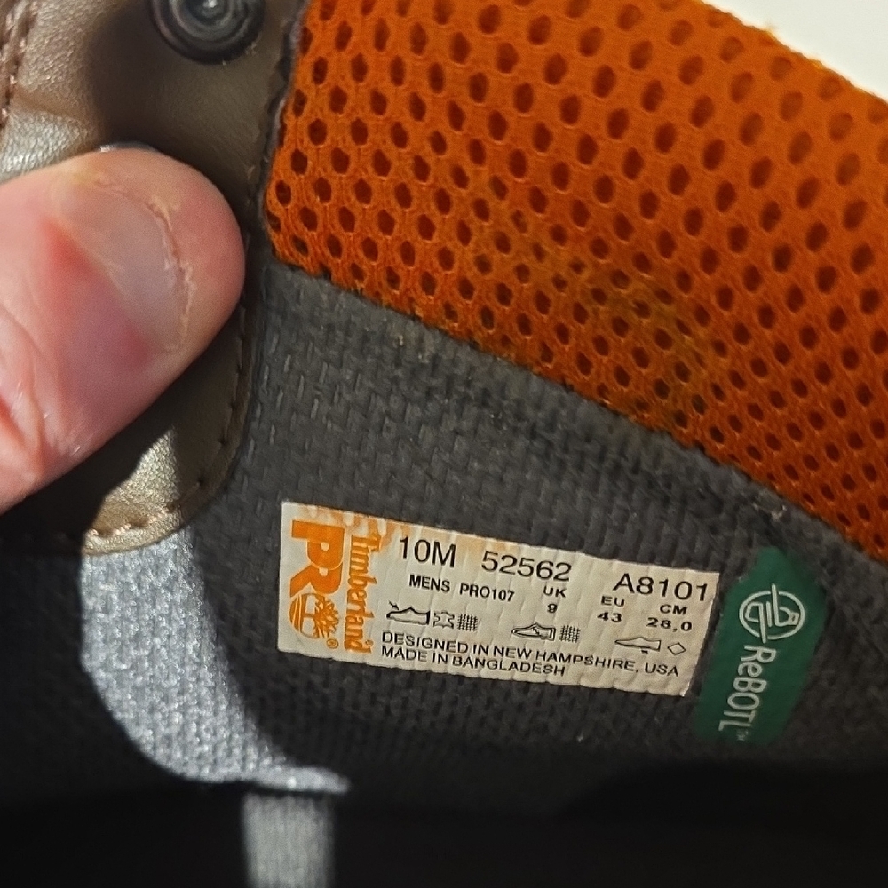 Timberland PRO Men's Boots - Orange and Gray
